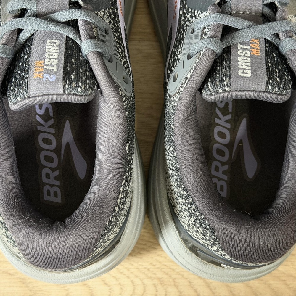 Brooks Ghost 2 Max Shoes Womens Size 8.5 Gray Purple Running Athletic Sneakers - Picture 7 of 10